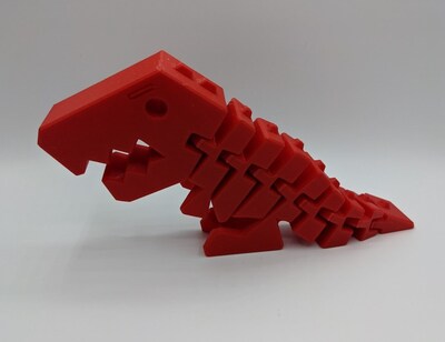 Flexible 3D printed Dinosaur Toy - image1